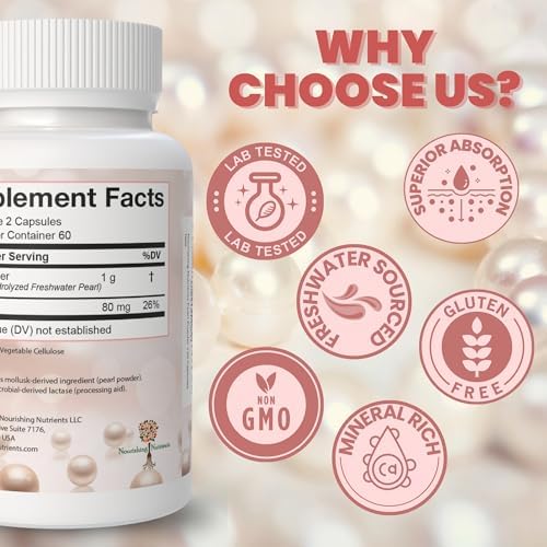 Suplemento de Polvo de Perla para la Salud de la Piel - Antienvejecimiento, Antioxidante y Producción de Colágeno - Ojos, Cabello y Uñas Saludables, - imagen 5