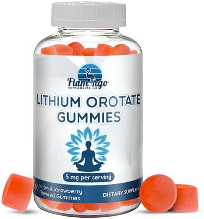 Gomitas de Orotato de Litio 5mg (por porción) – Suplemento masticable de litio – Apoyo diario suave – Vegano, No GMO – 60 gomitas - imagen 1
