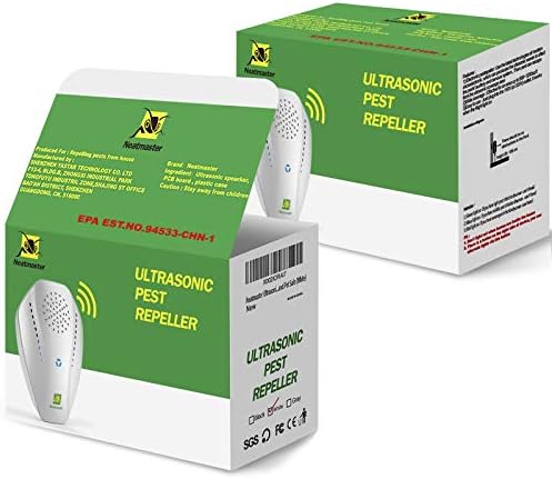 Repelente Ultrasonico Neatmaster para Insectos y Plagas, Repelente Electrónico para Cucarachas, Mosquitos, Ratones, Arañas y Más - Blanco - imagen 2