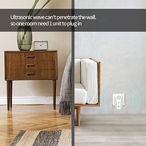 Repelente Ultrasonico Neatmaster para Insectos y Plagas, Repelente Electrónico para Cucarachas, Mosquitos, Ratones, Arañas y Más - Blanco - imagen 5