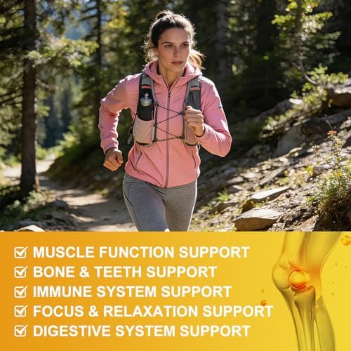 Suplemento Líquido de Citrato de Calcio 1200mg con Vitamina D3 para Hombres y Mujeres - Calcio, Magnesio, Zinc, D3 y K2 para Huesos, Dientes e - imagen 3