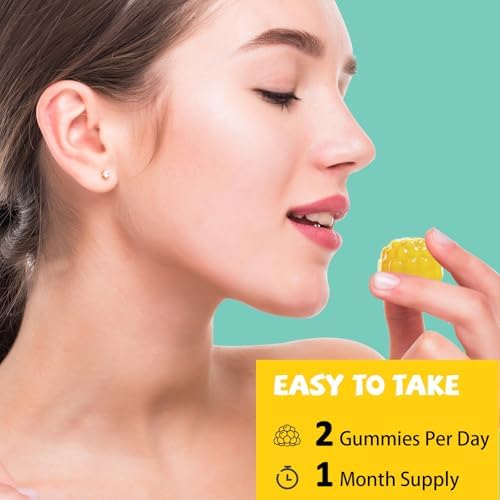 Gomitas de Vitamina E 400 IU PYUNAFIT para Mujeres, Suplemento Masticable con VIT A, C, Biotina, Zinc, Antioxidante Potente, Salud de Piel y Cabello, - imagen 7