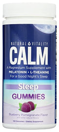 Gomitas Calm Sleep de Natural Vitality, sin gluten, no transgénicas, 120 piezas (Paquete de 1) - imagen 1