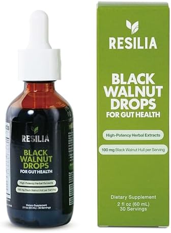Resilia Gotas Líquidas de Limpieza Herbal – Extracto de Nogal Negro y Ajenjo con Semilla de Calabaza, Ajo y Cúrcuma – Tintura Sin Alcohol para - imagen 1