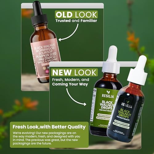 Resilia Gotas Líquidas de Limpieza Herbal – Extracto de Nogal Negro y Ajenjo con Semilla de Calabaza, Ajo y Cúrcuma – Tintura Sin Alcohol para - imagen 8