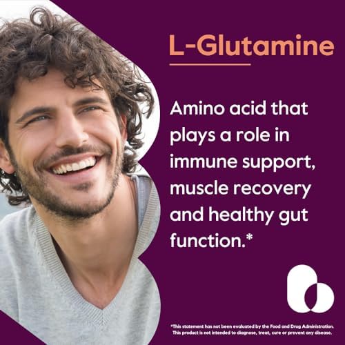 BESTVITE L-Glutamina 1000mg por Cápsula (240 Cápsulas) - Suplemento Puro, Sin Rellenos, Sin Gluten, No GMO, Máxima Potencia - imagen 2