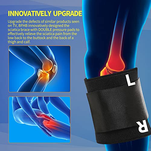 Faja de Alivio para Ciática BFHB Active Plus - Soporte para Dolor de Nervio Ciático, Espalda Baja y Cadera, Color Negro, Unisex - imagen 4