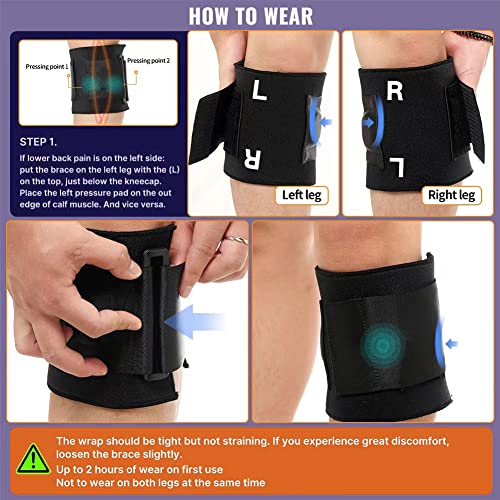 Faja de Alivio para Ciática BFHB Active Plus - Soporte para Dolor de Nervio Ciático, Espalda Baja y Cadera, Color Negro, Unisex - imagen 5