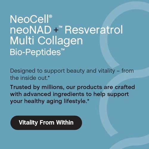 Suplemento NeoCell NAD+ Resveratrol con Multi Colágeno Bio-Péptidos | 1,000mg | 60 Cápsulas | Apoya el Envejecimiento Saludable y la Energía Celular - imagen 7