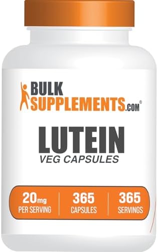 Cápsulas de Luteína BulkSupplements.com - Vitaminas para los Ojos, Antioxidante - Sin Gluten, 20mg por Cápsula, 365 Contenido (Paquete de 1) - imagen 1