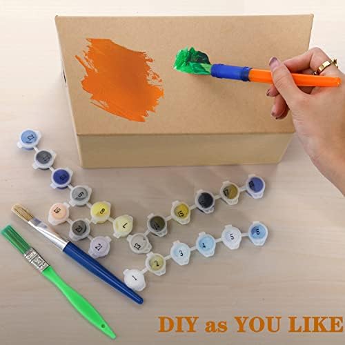 Cesta de Regalo DEAYOU 10 Piezas, Cesta de Kraft de 10 x 8 con Asa, Cestas de Cartón para Vino, DIY, Comida, Snacks, Manualidades, Pascua - imagen 7