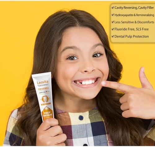 Pasta dental Leovita para niños que revierte caries - Relleno de caries con hidroxiapatita, libre de flúor - imagen 2