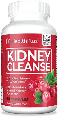 Health Plus Advanced Cleanse de Riñón con Extracto de Arándano, Raíz de Cúrcuma y CoQ10, Apoya la Función Renal y la Salud del Tracto Urinario, 60 - imagen 1