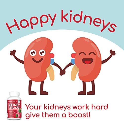 Health Plus Advanced Cleanse de Riñón con Extracto de Arándano, Raíz de Cúrcuma y CoQ10, Apoya la Función Renal y la Salud del Tracto Urinario, 60 - imagen 4