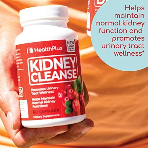 Health Plus Advanced Cleanse de Riñón con Extracto de Arándano, Raíz de Cúrcuma y CoQ10, Apoya la Función Renal y la Salud del Tracto Urinario, 60 - imagen 7