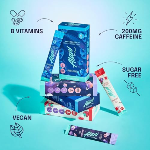 Paquete de Muestras de Polvo de Bebida Energética Alani – 14 Stick, Todos los 7 Sabores | Paquete de Electrolitos y Preentrenamiento | Regalo - imagen 2