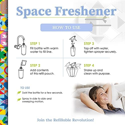 Kit Inicial de Ambientador Truly Free Space, Aceite Esencial de Hierba Limón - Ambientadores para Auto y Hogar, Eliminador Natural de Olores, Botella - imagen 7