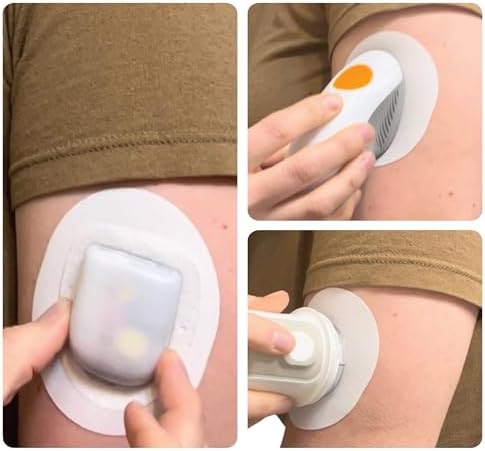 Parche Adhesivo Universal Glucomart para Sensores Dexcom G6, G7, Guardian y Libre, Omnipod - Paquete de 10 Parches Hipoalergénicos para Alergias a - imagen 2