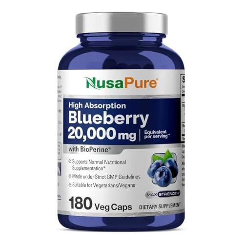 Cápsulas Orgánicas de Arándano NusaPure, 668 mg, 180 Cápsulas Veganas (Sin OGM, Veganas, USDA) - imagen 5