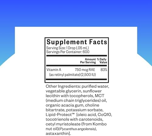 Gotas de Vitamina A Seeking Health - Suplemento para Ojos y Piel con Palmitato de Retinilo - Soporte Líquido Antioxidante - Sin Soja y Sin Gluten - 1 - imagen 2