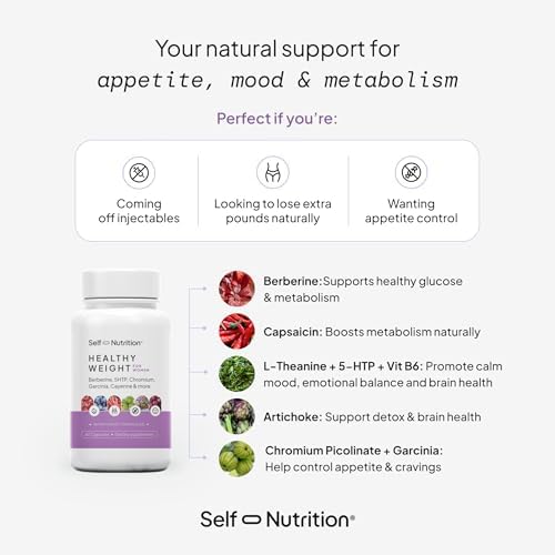 Suplemento para Pérdida de Peso SELF NUTRITION para Mujeres - Control de Apetito y Antojos, Acelerador Metabólico - Hecho en EE. UU., 60 Cápsulas - imagen 3