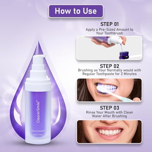 ClearerSmile™ Mejor Pasta de Dientes Morada para Blanquear Dientes Sensibles - Blanqueador Dental - imagen 5