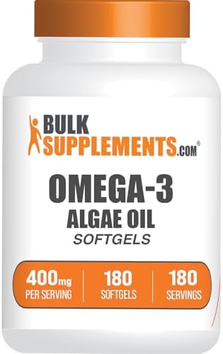 Omega-3 Softgels BulkSupplements.com - Suplemento de Aceite de Algas, Libre de Gluten, 1 Softgel por Porción, 180 Controles (Paquete de 1) - imagen 1