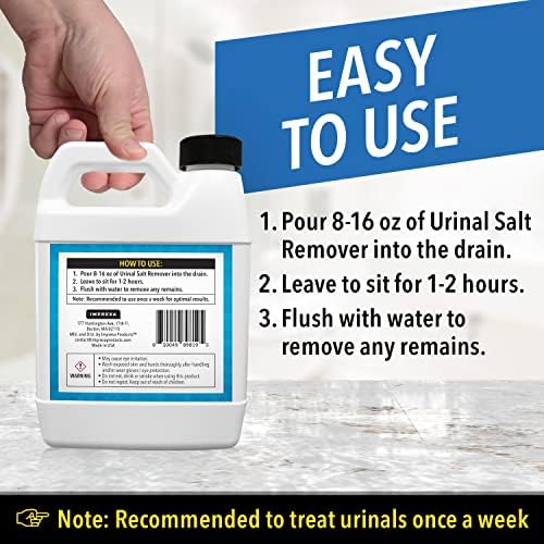 Limpiador de Urinarios IMPRESA y Desincrustante de Tuberías - 32 Fl Oz, Líquido, Sin Fragancia, Neutralizador de Olores y Eliminador de Olores a - imagen 5