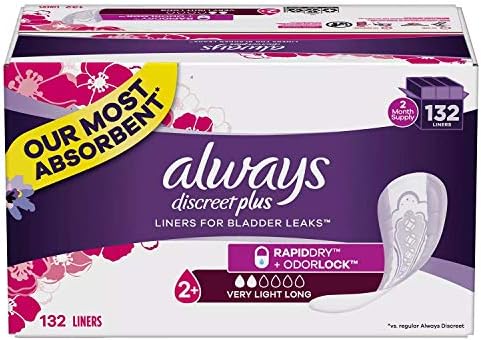 Protectores Always Discreet para Incontinencia, Absorbencia Muy Ligera (132 piezas) - imagen 1