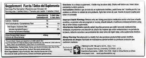 Extracto de Ginseng Panax Rojo Ultra Fuerte Prince Of Peace, 0.34 fl. oz. – Suplemento para Energía, Ánimo y Concentración – Paquete de 2 – 20 - imagen 2