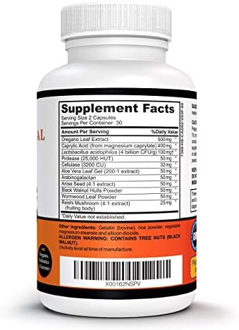 Calm Cleanse Detox Support - Tratamiento Oral para Adultos - Medicina Detox No GMO y Tratamiento para Lengua Blanca - 60 Cápsulas - imagen 2