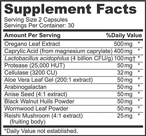 Calm Cleanse Detox Support - Tratamiento Oral para Adultos - Medicina Detox No GMO y Tratamiento para Lengua Blanca - 60 Cápsulas - imagen 4