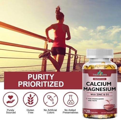 Suplemento Complejo de Calcio 1000mg + Magnesio 400mg + D3 + Zinc, Salud Ósea e Inmunológica, 120 Softgels, Suministro para 2 Meses - imagen 2