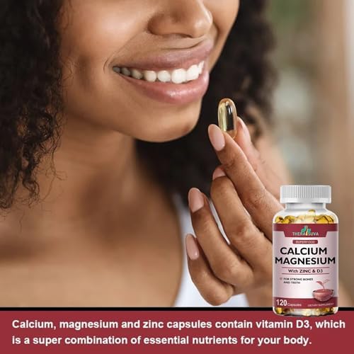 Suplemento Complejo de Calcio 1000mg + Magnesio 400mg + D3 + Zinc, Salud Ósea e Inmunológica, 120 Softgels, Suministro para 2 Meses - imagen 3