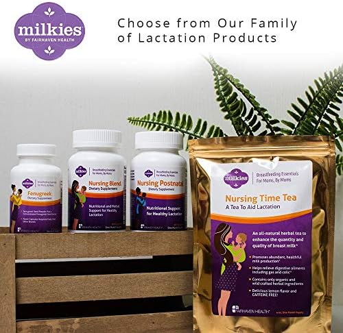 Suplemento Postnatal Vegetariano Milkies Fairhaven Health para Mujeres Lactantes con Vitamina D y B - Multivitamínico Nutritivo para Leche Materna - - imagen 5