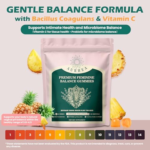Gomitas AurHea Premium para el Balance Femenino - Soporte de pH y Bienestar con Piña Hawaiana, Suplemento Vegano y Sin Gluten - 60 Unidades - imagen 4