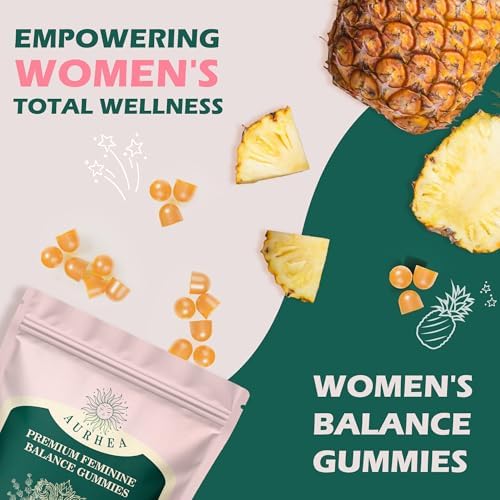 Gomitas AurHea Premium para el Balance Femenino - Soporte de pH y Bienestar con Piña Hawaiana, Suplemento Vegano y Sin Gluten - 60 Unidades - imagen 6