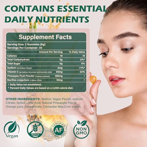 Gomitas AurHea Premium para el Balance Femenino - Soporte de pH y Bienestar con Piña Hawaiana, Suplemento Vegano y Sin Gluten - 60 Unidades - imagen 7