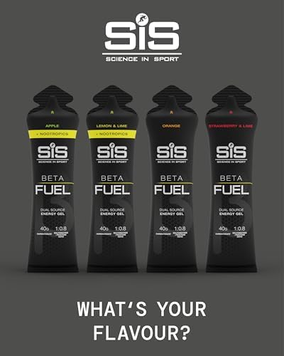 Science in Sport BETA Fuel + Nootrópicos - Gel Energético Nootrópico - 40g de Carbohidratos - Sabor Manzana - Paquete de 6 Unidades - imagen 6