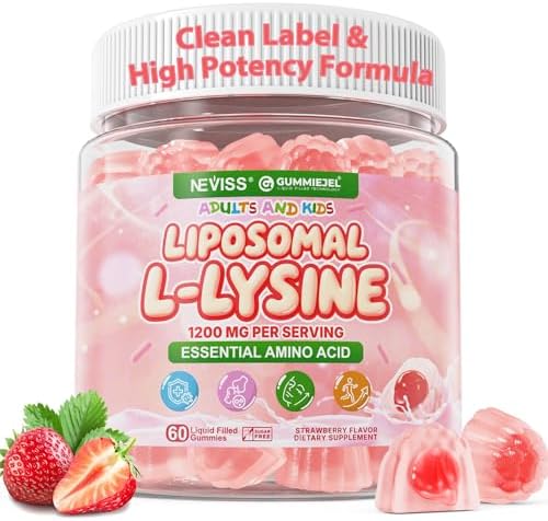 Gomitas de L-Lisina Liposomal 1200mg | Alta Absorción para Inmunidad y Piel | Suplemento Vegano para Adultos y Niños | Salud Oral, Ósea y Colágeno | - imagen 1