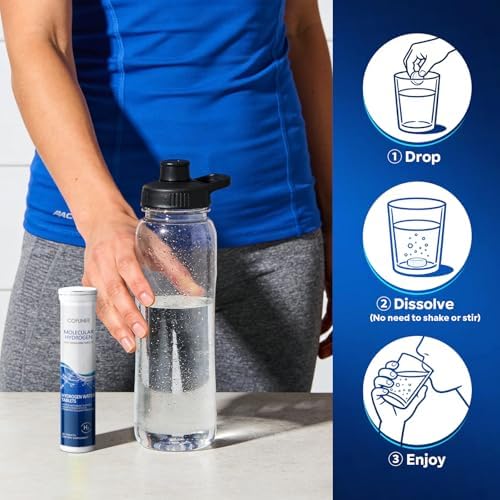 Tabletas de Hidrógeno COFUNEE con Magnesio - H2 para Agua Potable, Hidratación y Electrolitos, Apoya el Envejecimiento Saludable, Enfoque y Energía - imagen 5