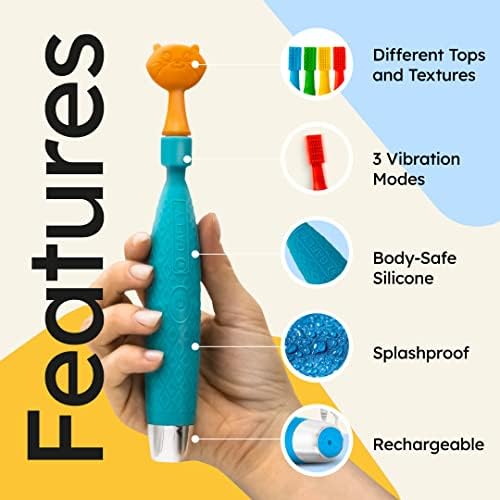 GAFLY Therapen: Masajeador Oral Recargable para Terapia del Habla, Cepillo Sensorial, Juguetes para Terapia del Habla, Velocidad Ajustable, Carga - imagen 4