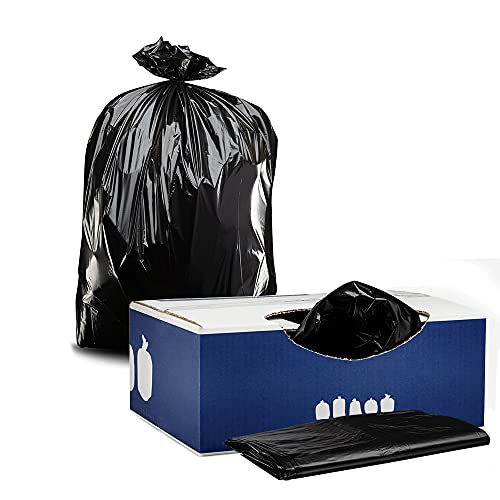 Bolsas de Basura Plasticplace de 32-33 Galones │ 1 Mil │ Forros Resistentes Negros │ 33” x 39” (Paquete de 100) - imagen 2