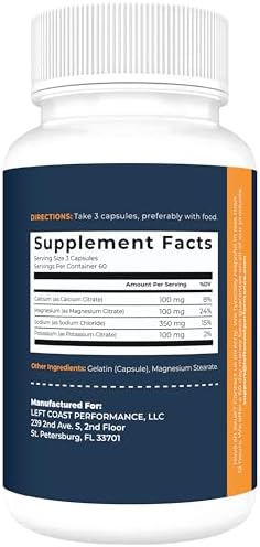 Suplemento de Electrolitos Keto, 180 Cápsulas. Pastillas de Electrolitos para Dieta Cetogénica. Magnesio, Potasio, Sodio, Calcio. Tablets Keto para - imagen 2