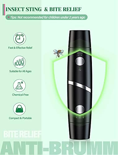 Alivio para Picaduras de Insectos, 2 en 1 con Herramienta de Succión y Calor, Sucker Recargable para Picaduras de Mosquitos, Gadget de Verano - imagen 5