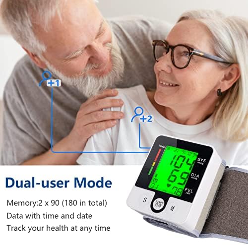 Monitor de Presión Arterial de Muñeca Digital Automático con Habla, Recargable, Ajustable y Pantalla LCD Retroiluminada de 3 Colores para Uso en Casa - imagen 6