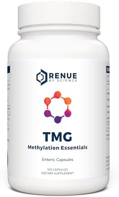 Renue By Science TMG | Suplementos de TMG de Alta Potencia | 120 Cápsulas de Trimetilglicina - 900mg por Porción con Vitamina B12, B6, Folato y Zinc - imagen 1
