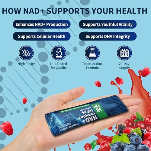 Suplemento Líquido de NAD+ para el Antienvejecimiento y Regeneración Celular, Alternativa Premium Liposomal, Nicotinamida Ribósido con Resveratrol, - imagen 5