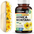 BIO KRAUTER® Arnica Montana para Contusiones e Inflamaciones - Suplemento Vegano y Puro en Cápsulas de 500 mg - 100 Cápsulas - Sin Rellenos, No - imagen 1