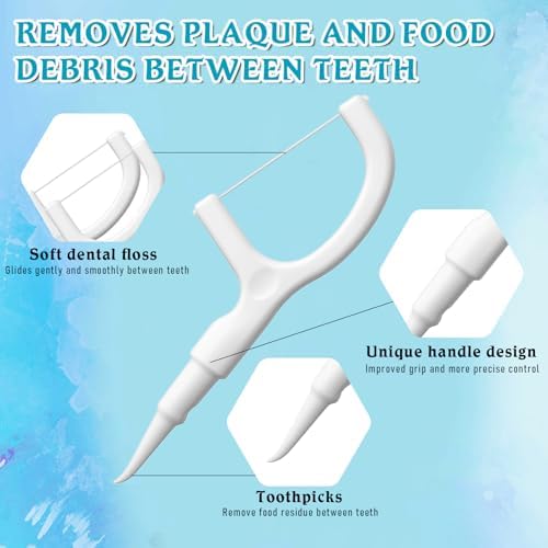 Cepillos de Dientes Desechables AOZUO 50 Piezas, Mini Viaje Envuelto Individualmente, 5 en 1 con Pasta, Hilo, Pua y Raspador de Lengua, Coolmint - imagen 4